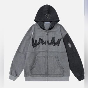 Aelfric Eden Gray and Black Hoodie